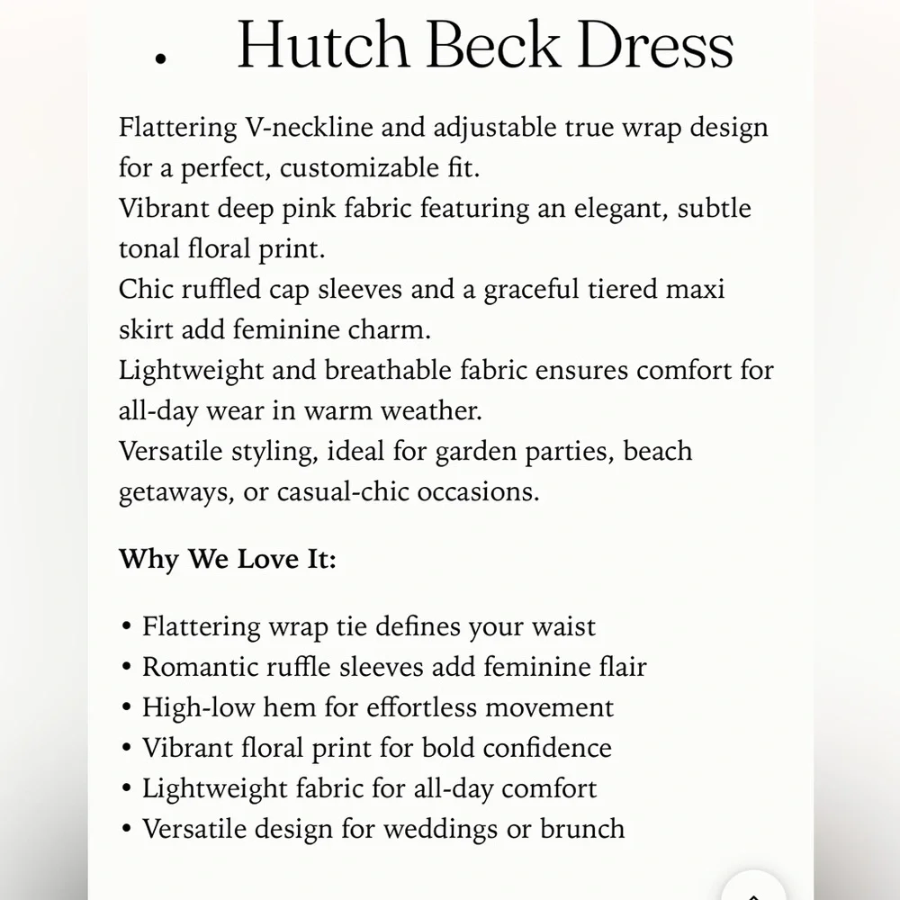 Hutch Beck Chiffon Floral Wrap Maxi Dress NWT Size XS - Picture 15 of 16